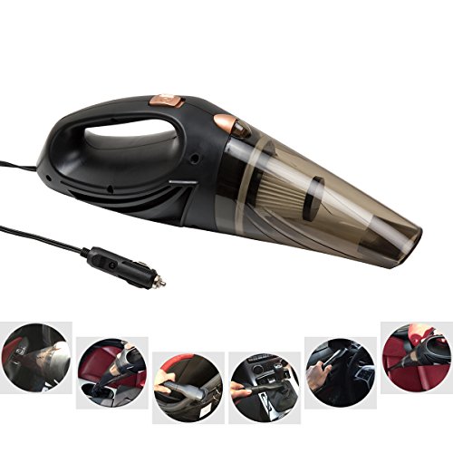 Duomishu Aspirateur à main multifonctionnel allume cigare pour voiture mouillée/sache 12v 106w véhicule aspiration protable aspirer la cigarette les cheveux avec un sac inclus 0702455305036 (0702455305036)