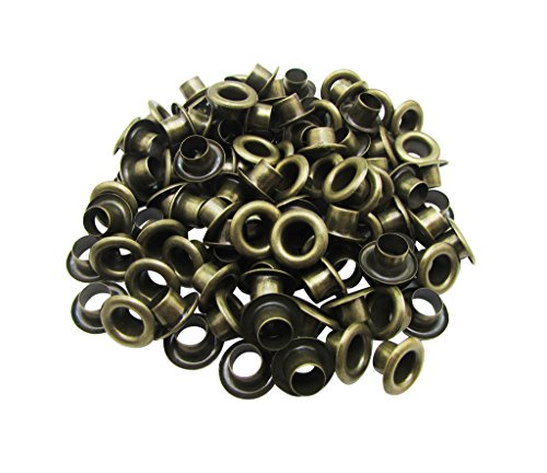 Amanaote amanaote 4 mm Diamètre trou intérieur Bronze Oeillets œillets avec rondelle à dos Lot de 200 jeux 0702458470236 (0702458470236)