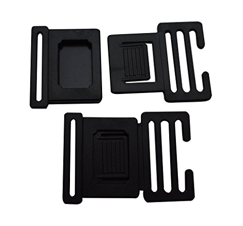 tianbang intérieur 3,8 cm Noir Largeur Boucles ...