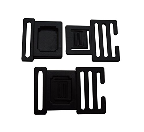 tianbang intérieur 3 cm Noir Largeur Boucles de...