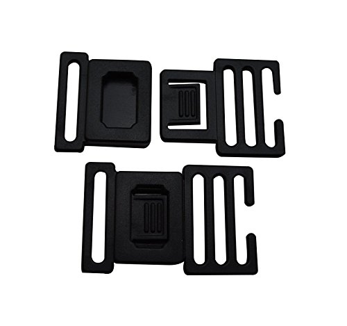 tianbang intérieur 2,5 cm Noir Largeur Boucles ...