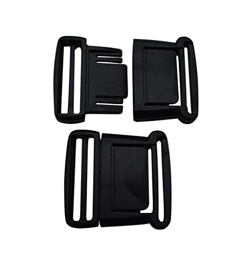 tianbang intérieur 3,8 cm Noir Largeur Boucles ...