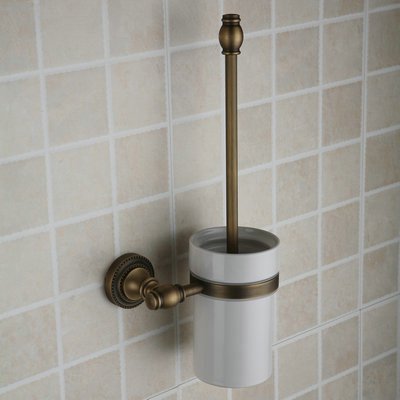 Fini antique en laiton support mural de brosse ...