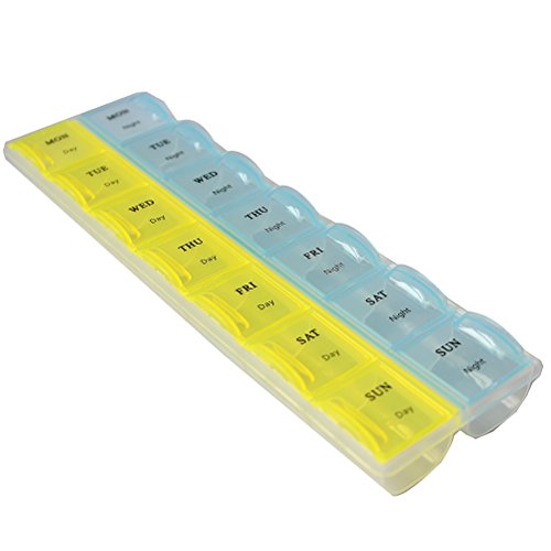 Tm) weekly tablet pill medicine box holder stor...