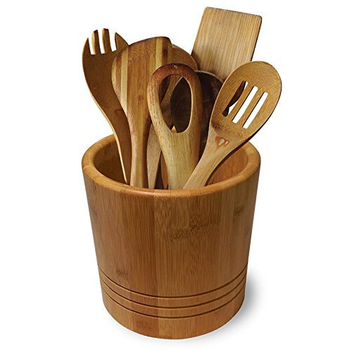 Grand Porte-Ustensiles en Bambou Ekitch - Garde...