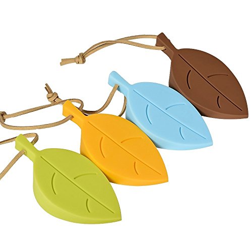 Muddder 4 Morceaux de Feuilles Durables Silicon...