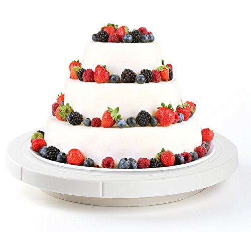 Plateau à gâteau tournant en plastique de 26.5c...