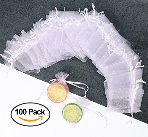 100pcs sacs organza de poche de cadeau mariage ...