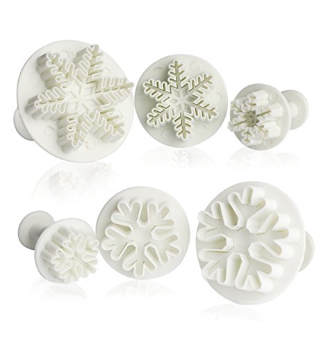 6pcs emporte-pièces moule flacon de neige snowf...