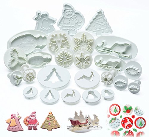 25pcs noël décoration emporte-pièces moules à p...