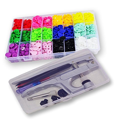 360 Paires De Boutons Pression Plastique T5, T3...
