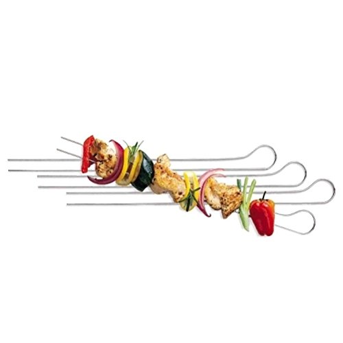 Brochettes D'acier Pour Viande Et Légumes, Doub...