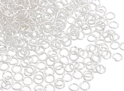 Couleur argent anneaux ouvert de jonction 3mm l...