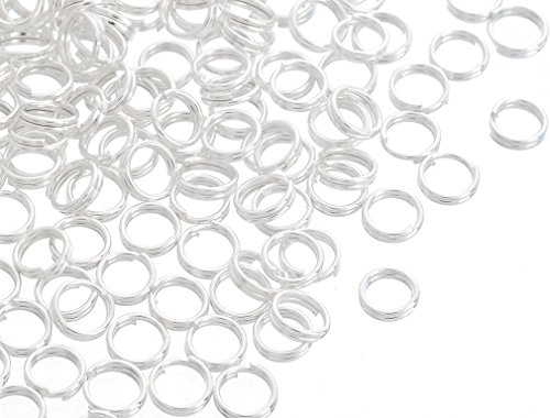 Souarts Couleur argent anneaux doubles 5mm lot de 1000pcs code EAN 0703510836403 