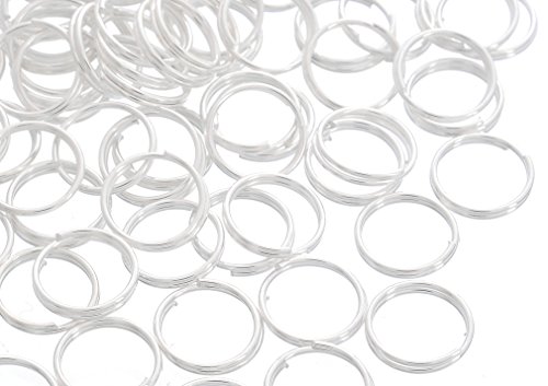 Souarts Couleur argent anneaux doubles 10mm lot de 300pcs code EAN 0703510836434 