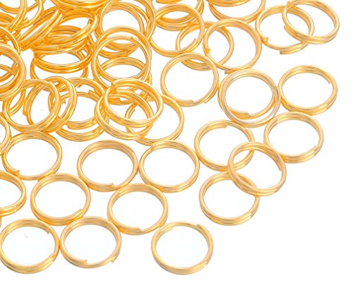Souarts Couleur dore anneaux doubles 8mm lot de 400pcs code EAN 0703510836557 