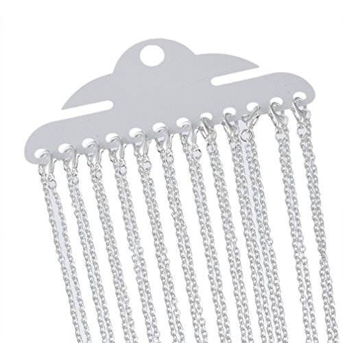 Couleur argent colliers chaines maile forcat av...