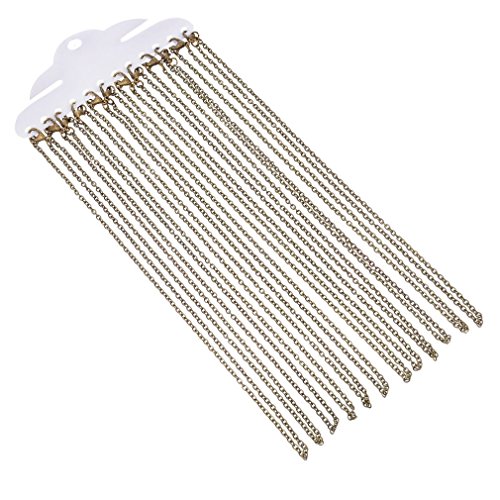 Couleur bronze colliers chaines avec fermoirs m...