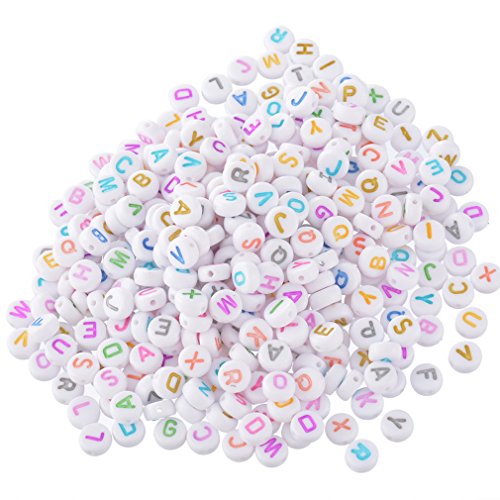 Mixte acrylique alphabet a a z graver perles in...