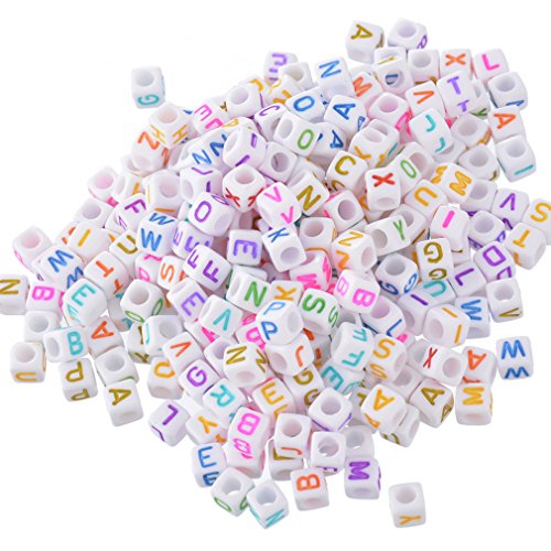 Mixte acrylique forme de cube alphabet d'anglai...