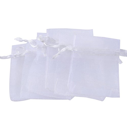 Souarts Blanc organza sachets cadeau bijoux lot de 25pcs code EAN 0703510847768 