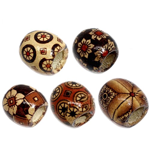 Mixte colore perles intercalaires en bois lot de 100pcs 0703510848222 Souarts