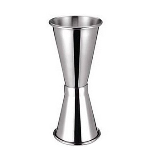 GUFAN Gobelet Double Doseur Cocktail En Acier Inox pour Mesure Vin Alcool Bar Bistrot 1OZ/2OZ (25ML/50ML)/Argent code EAN 0703546938362 