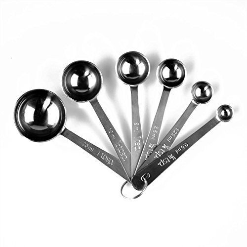 Ensemble De 6 Cuillères à Mesurer En Acier Inox...