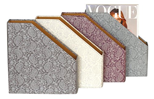 Karenza & Co Argent/Or Paisley A4 Magazine fichier Support blanc code EAN 0704256476083 