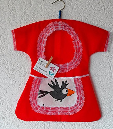 Handmade by Daggi Klammerkleidchen et sacoche pour pinces à linge, klammerkleid, clothespin bag code EAN 0704280100244 
