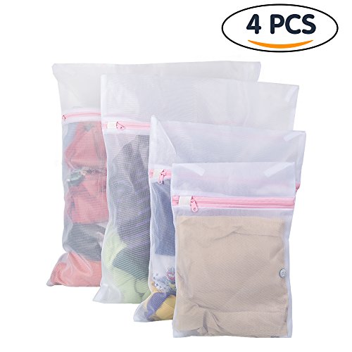 Filet à linge, sac de lavage en maille filet bl...