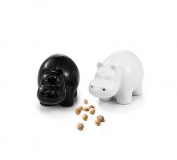 DF Design amis Salière et poivrière Salière/Poivrière Lot de 2 Pièces Salt & Pepper Moulin Poivre et Sel nilpferde code EAN 0704798566044 