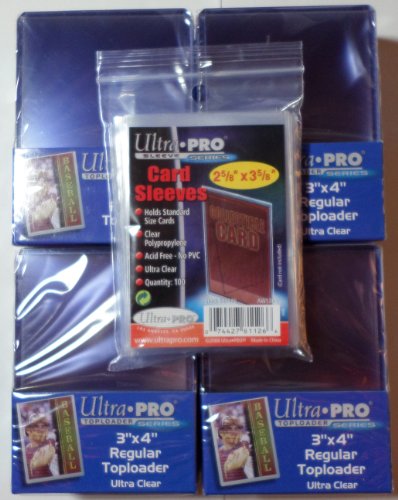 100 Ultra Pro Toploader + 100 Soft Sleeves - Ul...