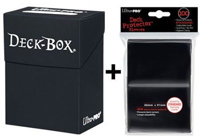 Deck box + 100 protector sleeves - black - magi...