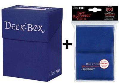 Ultra Pro Deck Box + 100 Protector Sleeves - Bl...