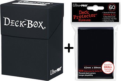 Deck box + 60 small size protector sleeves - bl...