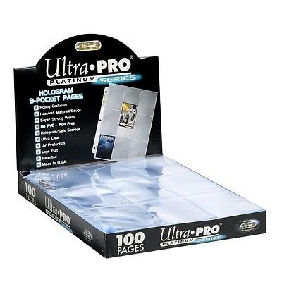 50 Ultra Pro 9-Pocket Platinum Pages for 3-Ring...