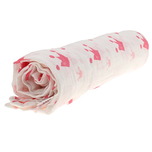 Lange Coton Nouveau-né Couverture d'Emmaillotage Sac de Couchage 110cm x 110cm - Couronne 0706433687541 Générique Lange Coton Nouveau-né Couverture d'Emmaillotage Sac de Couchage 110cm x 110cm - Couronne 0706433687541 Générique