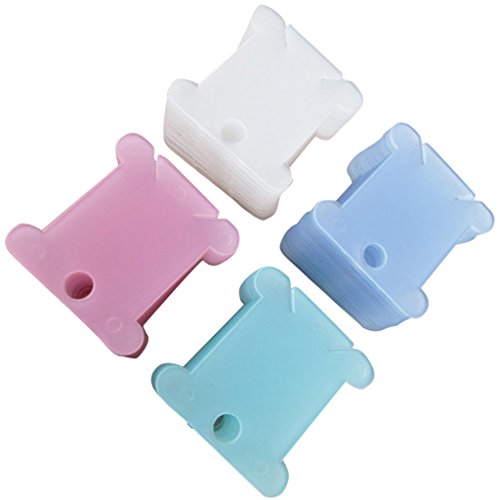100pcs Bobine Plaque de Fil en Plastique Broder...