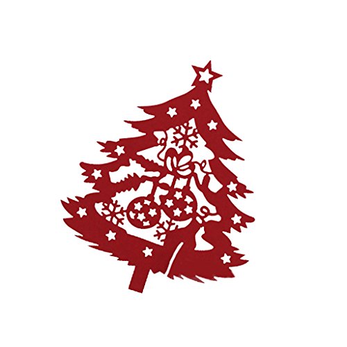 Lot de 50pcs Noël D'arbre Cartes de Verre/Tasse...