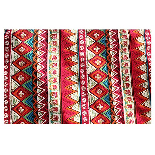 Chemin de Table en Coton Lin de Motif Bohème av...