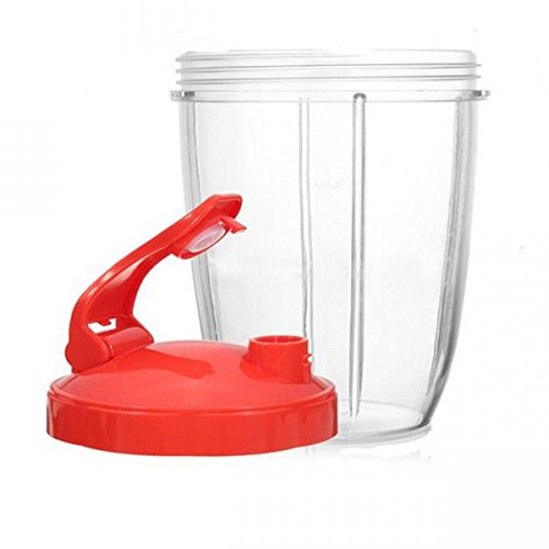 Tasse en plastique avec couvercle flip rouge po...