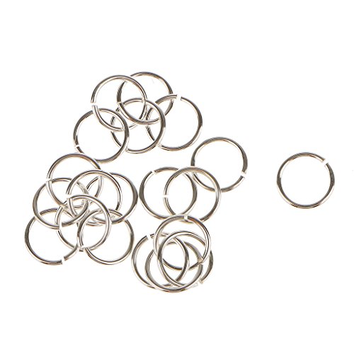 20pcs Anneau Ouvert Brisés Plaqué Argent Divisé...