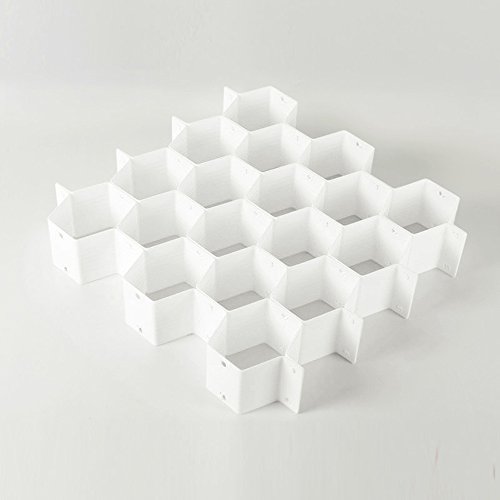 Tofern Accueil Tofern 18 Fente Honeycomb Tiroir Organisateur Diviseur De Stockage Pour Chaussettes Sous-Vêtements Arts & Crafts Bureau - Blanc code EAN 0706611575097 