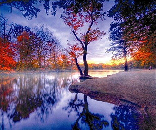 Unbekannt Set Diamond Painting strass mosaïque image bricolage Kit de bricolage coucher de soleil mer code EAN 0706686830879 