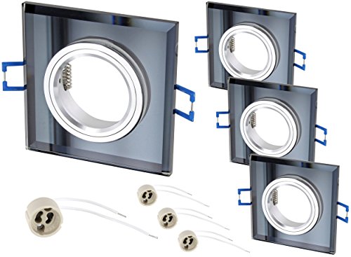 4 Pack - Spot Cadre de montage cristal gu10 MR1...