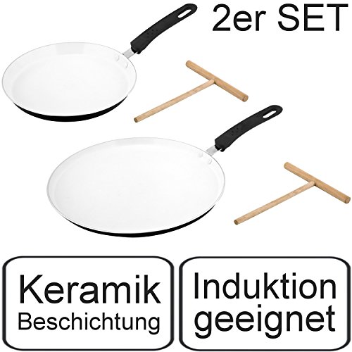 Lot de 2 - Induction Poêle à crêpes Crep Poêle ...