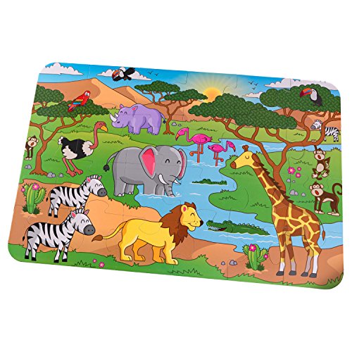 Kidkraft - 63433 - Puzzle De Sol - Safari - 24 ...