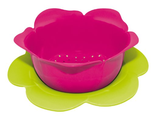 1701-a850 mini passoire rose avec sa soucoupe m...