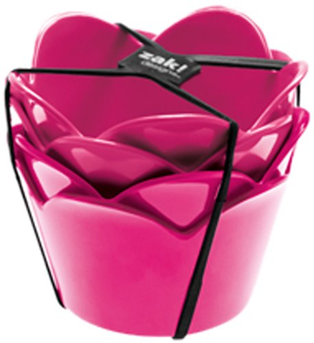 Zak Designs 1333-9990 rose set de 4 coupelles 8 cm framboise code EAN 0707226736439 